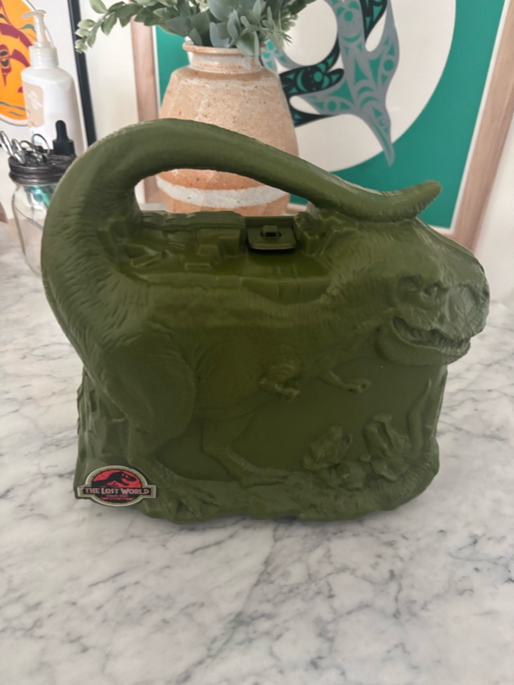 Thermos -The Lost World JurassicPark Lunchbox T-Rex Vintage, 1997 lunchbox